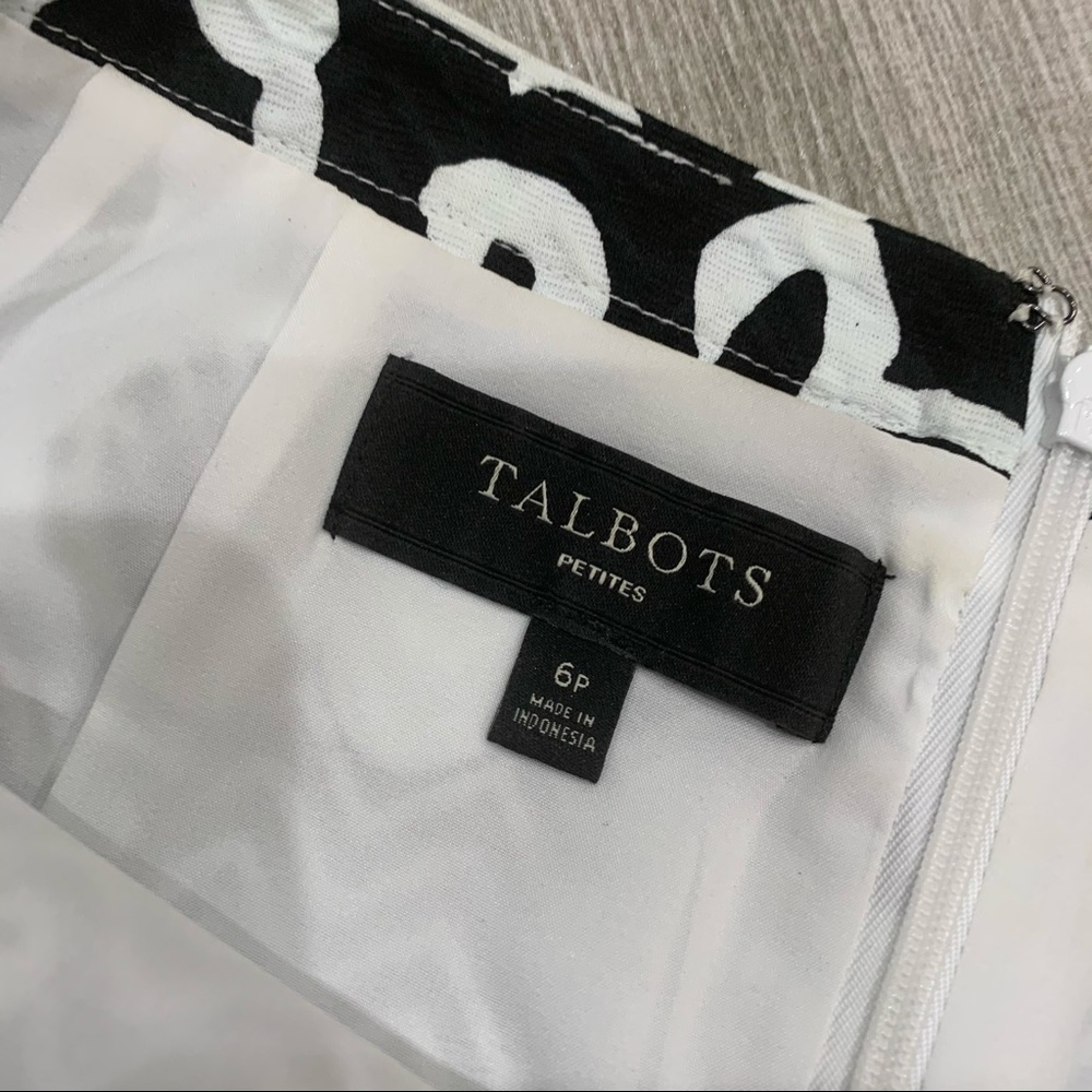 Talbots black and white floral skirt - Picture 3 of 8